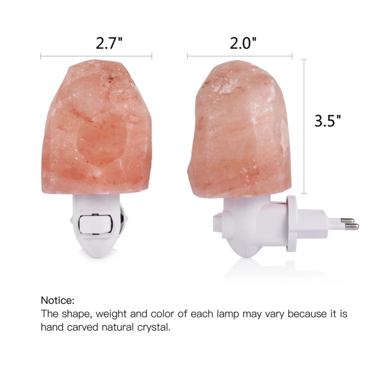 Artisan Himalayan Crystal Salt Lamp — Hand-Carved Warm Glow