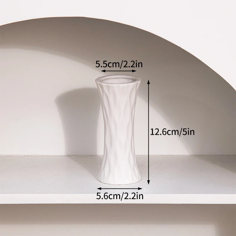Retro Ceramic Bud Vase — Dried Floral Display | 10 Colorways