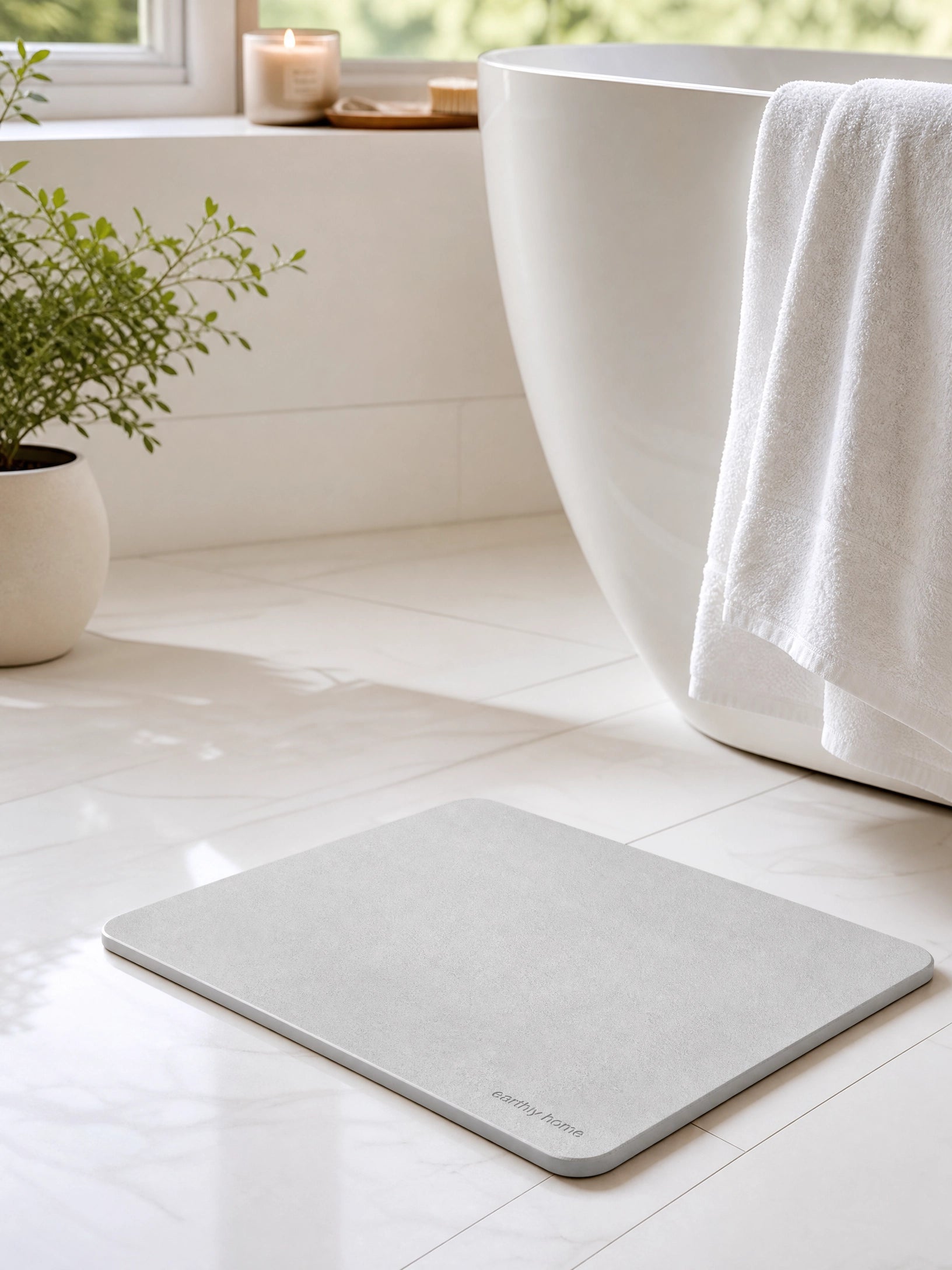Quick-Dry Diatomite Stone Bath Mat