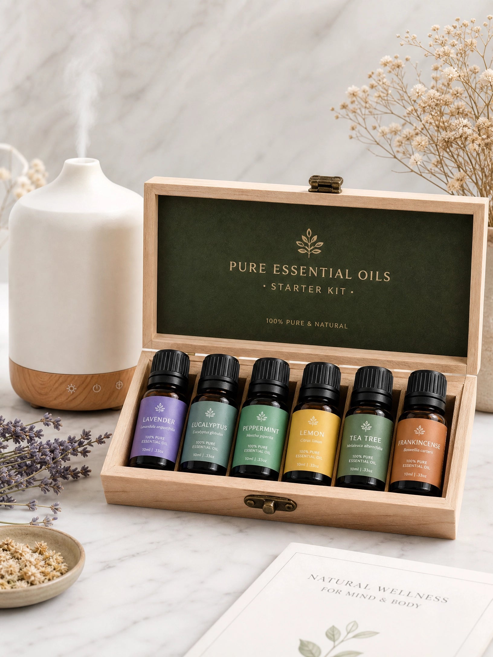 Essential Oil Starter Kit — 6 Pure Scents