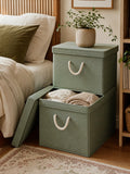 Aesthetic Collapsible Fabric Storage Bin Set