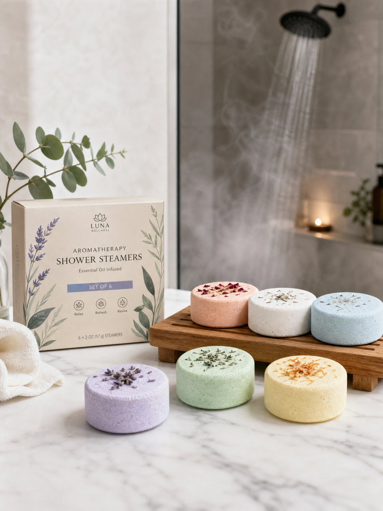 Aromatherapy Shower Steamers Set of 6