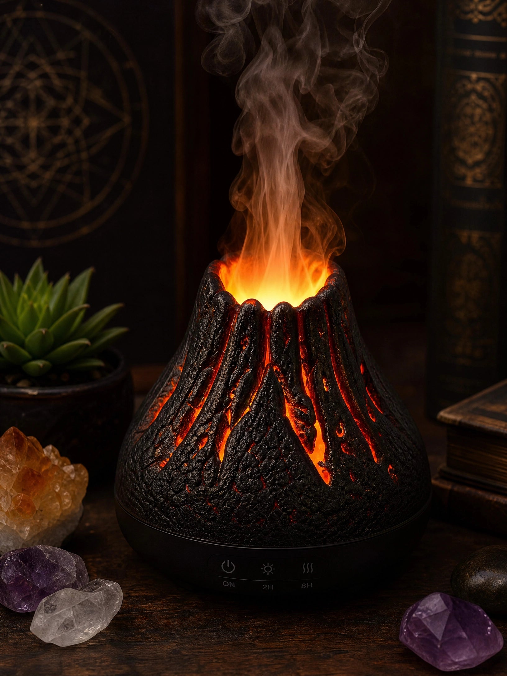 3D Volcanic Flame Aroma Diffuser