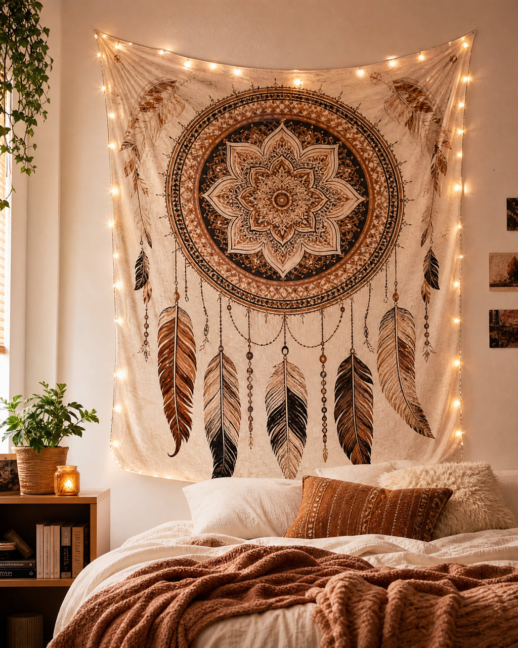 Abstract Geometric Boho Tapestry