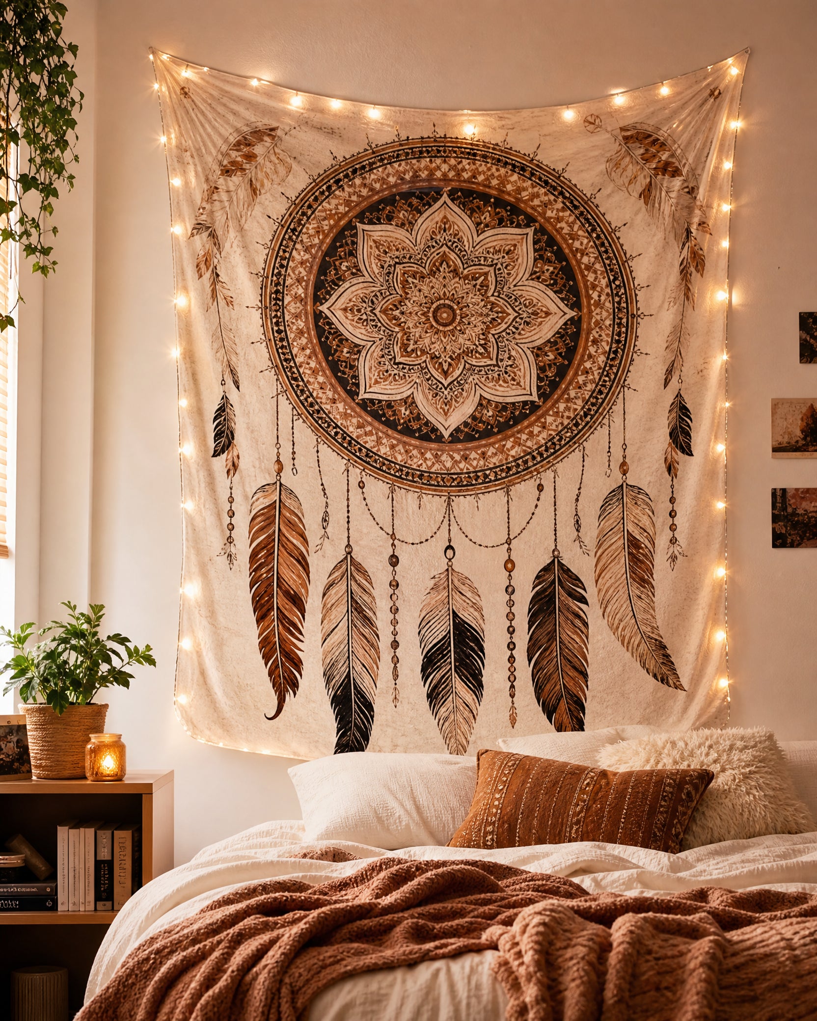 Abstract Geometric Boho Tapestry